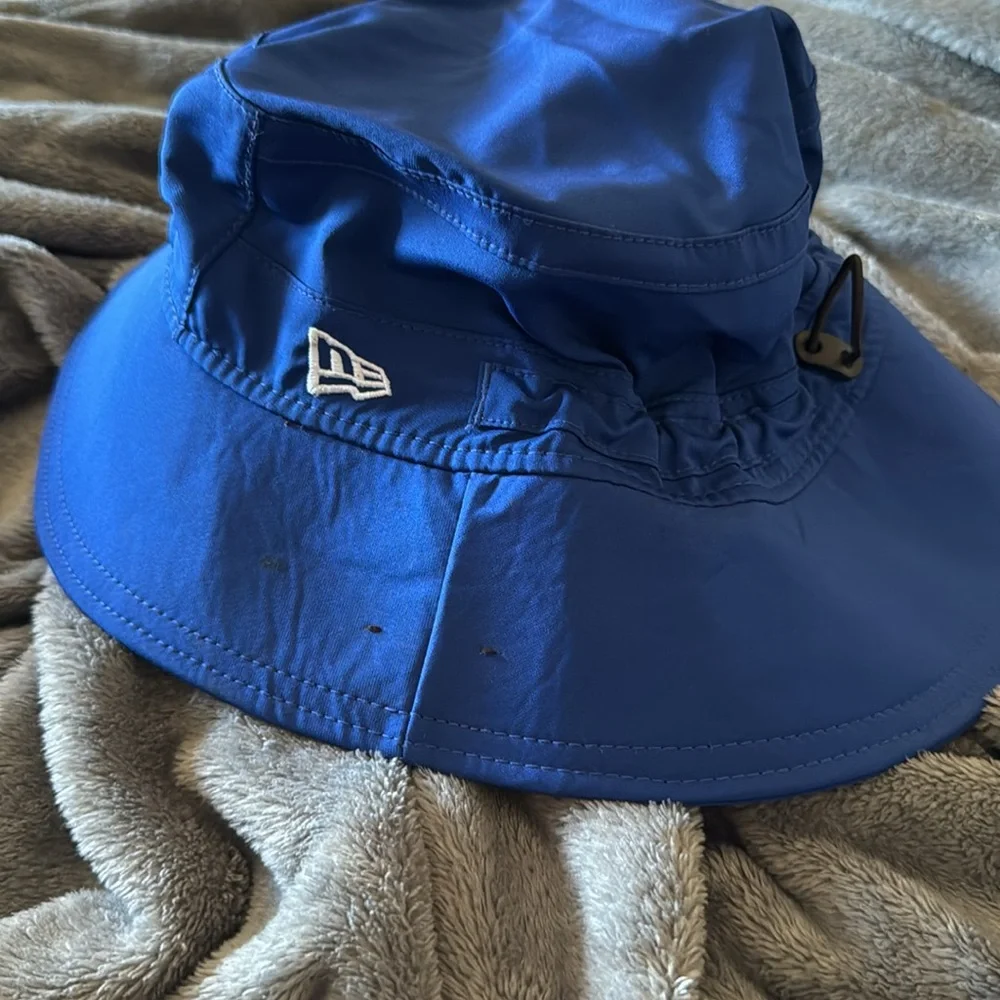 Chicago Cubs Panama Pail Bucket Hat Blue Genuine MLB NewEra - Picture 2 of 5